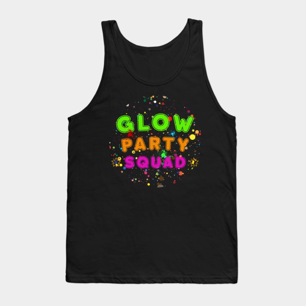 Party Squad Paint Splatter Effect Tank Top by CMDesign